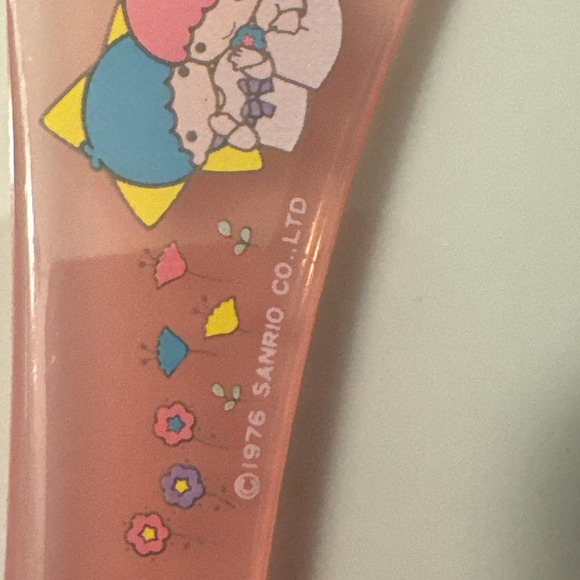 Sanrio Little Twin Stars Retro hair Comb Vintage Rare 70's 1976 PINK Collectible - Picture 5 of 9